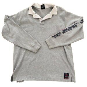 Vintage Polo Jeans Company Mens Ralph Lauren Rugby Polo Long Sleeve Shirt Xlarge